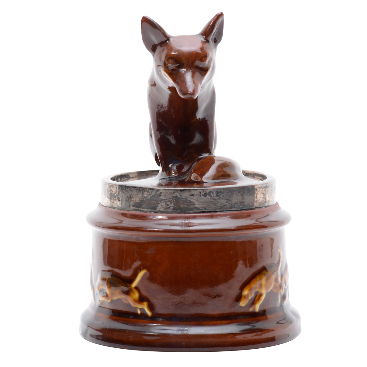 Hunting Fox  Tobacco Jar