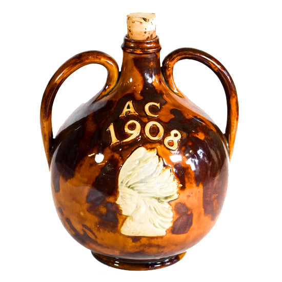 Indian Head 1908 Two Handled Whiskey Jug