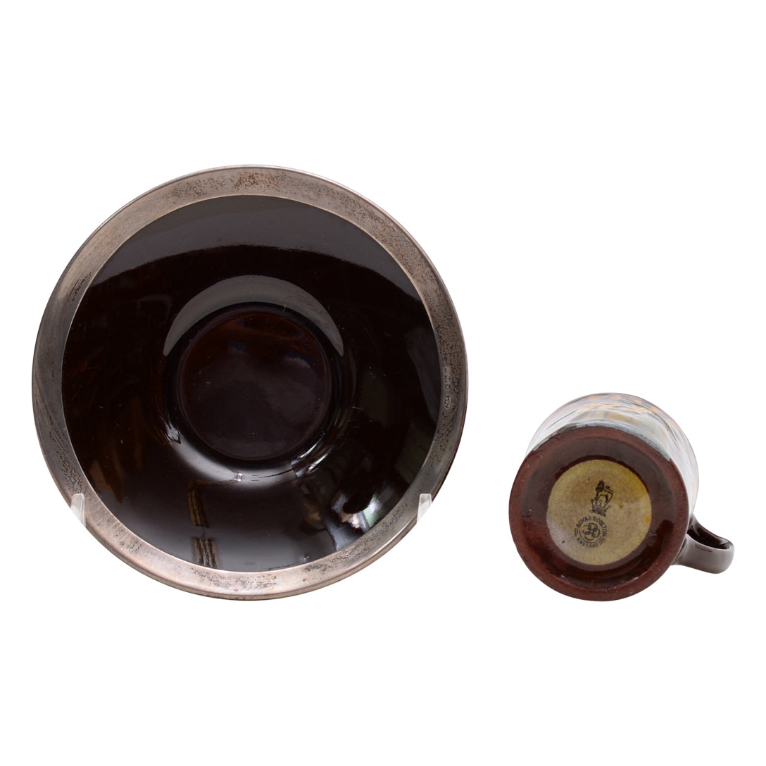 Expresso cup & saucer Kingsware Pied Piper (as is condition)