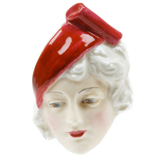 Lady in Stylish Hat Wall Mask