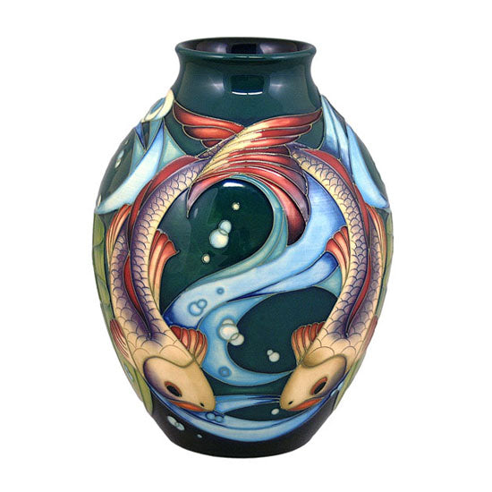 Moorcroft Lagoon vase 3/8