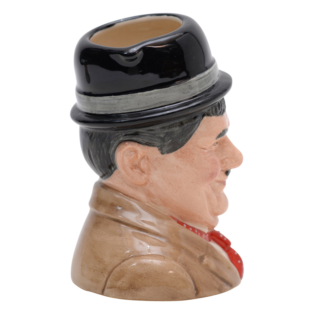 Pair of Stan Laurel & Oliver Hardy character jugs