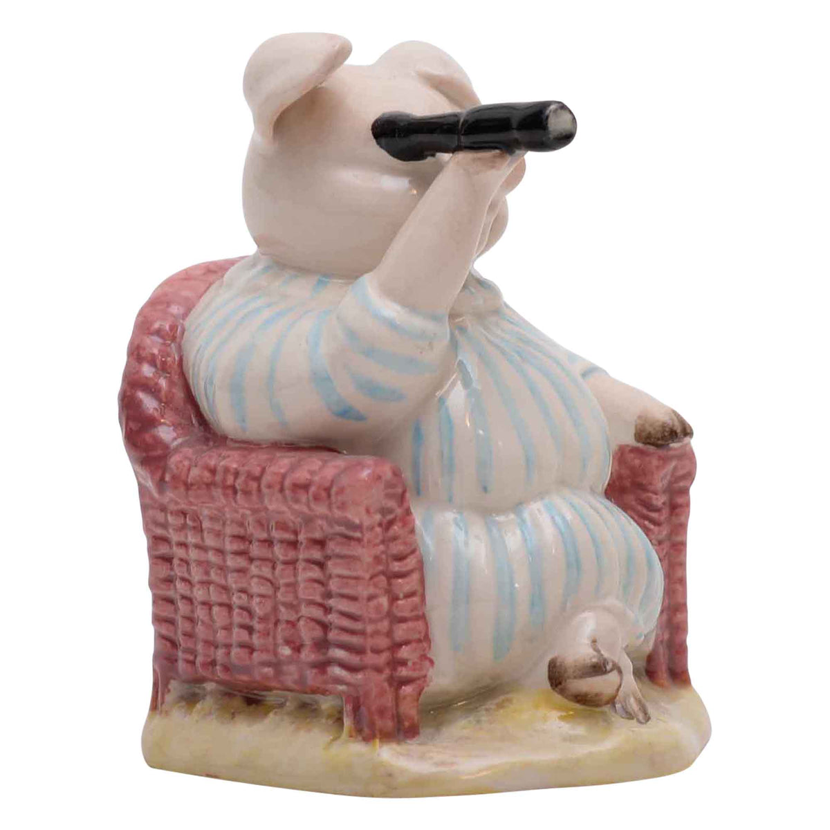 Little Pig Robinson Spying pig sculpture