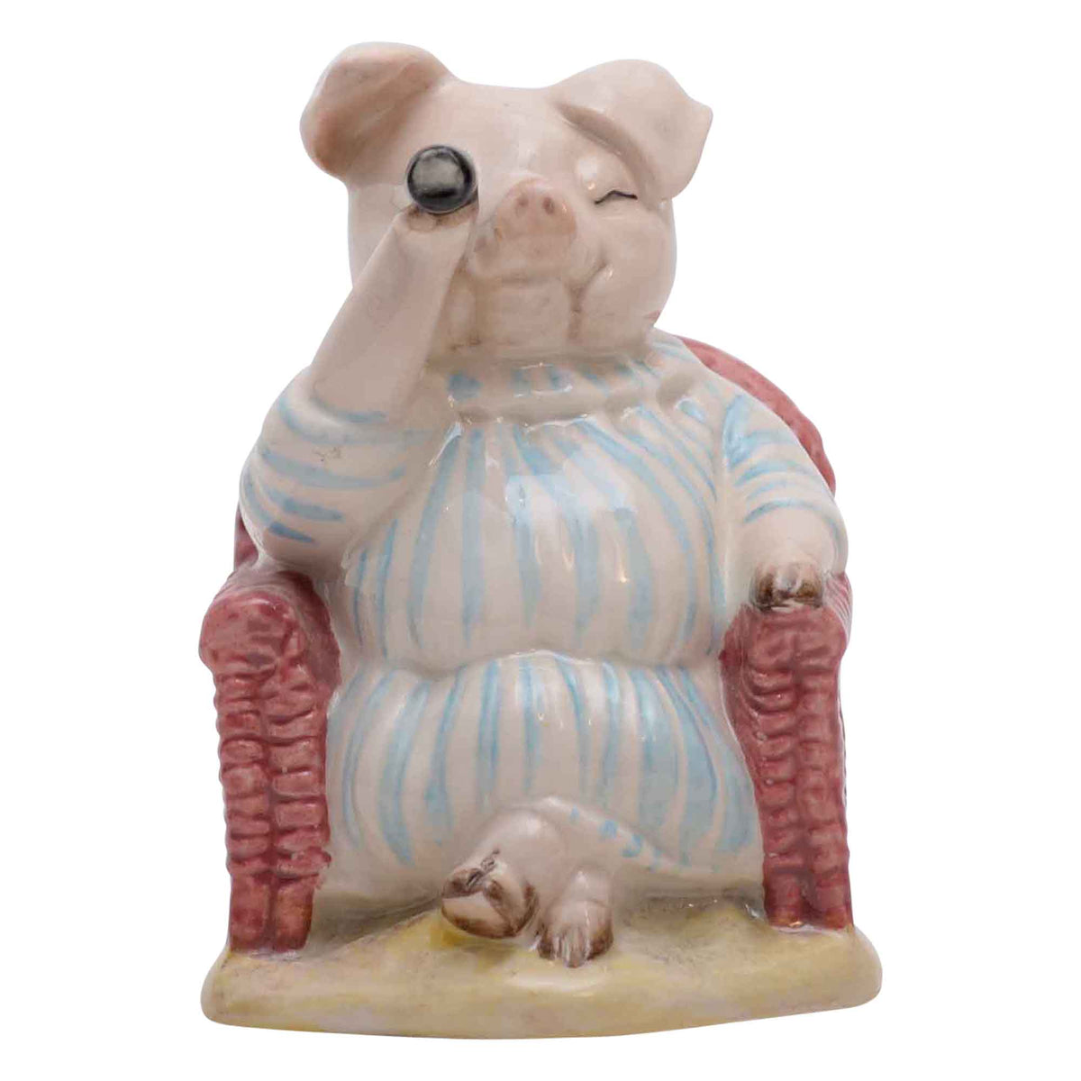 Little Pig Robinson Spying pig sculpture