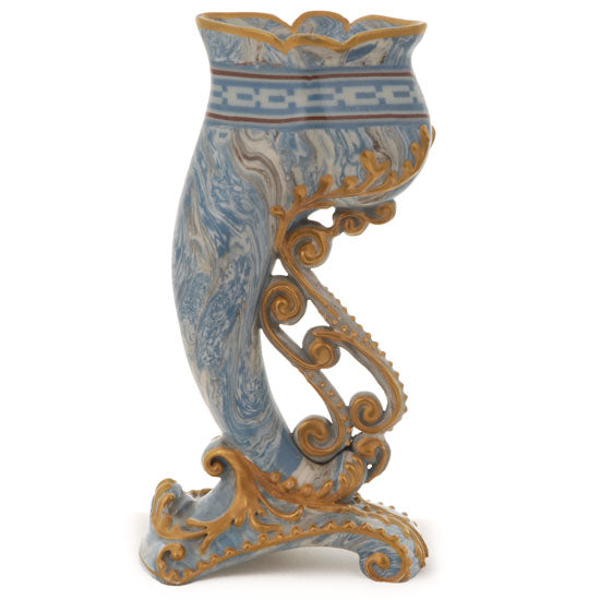 Marqueterie Cornucopia Vase