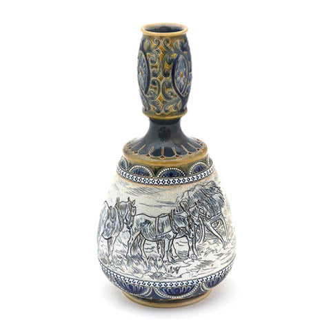 Hannah Barlow Farm Scene Vase