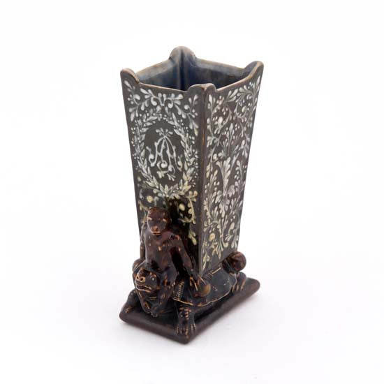 Monkey on Turtle Vase