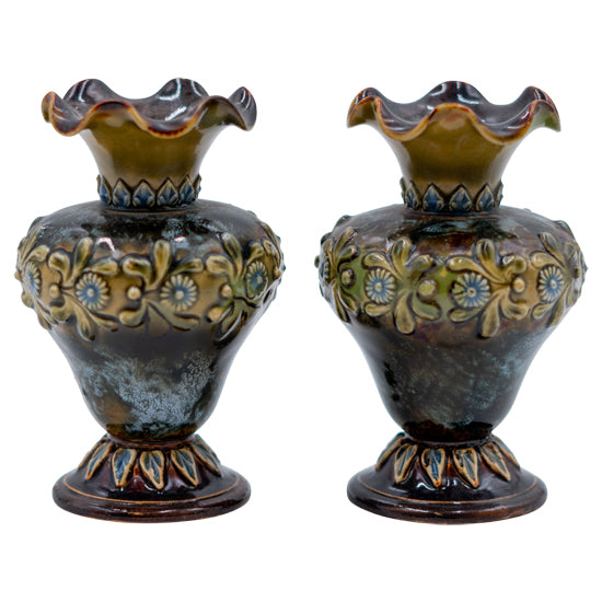 Lambeth Flowers Vase Pair