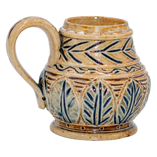 Hannah Barlow Blue Leaves Pitcher