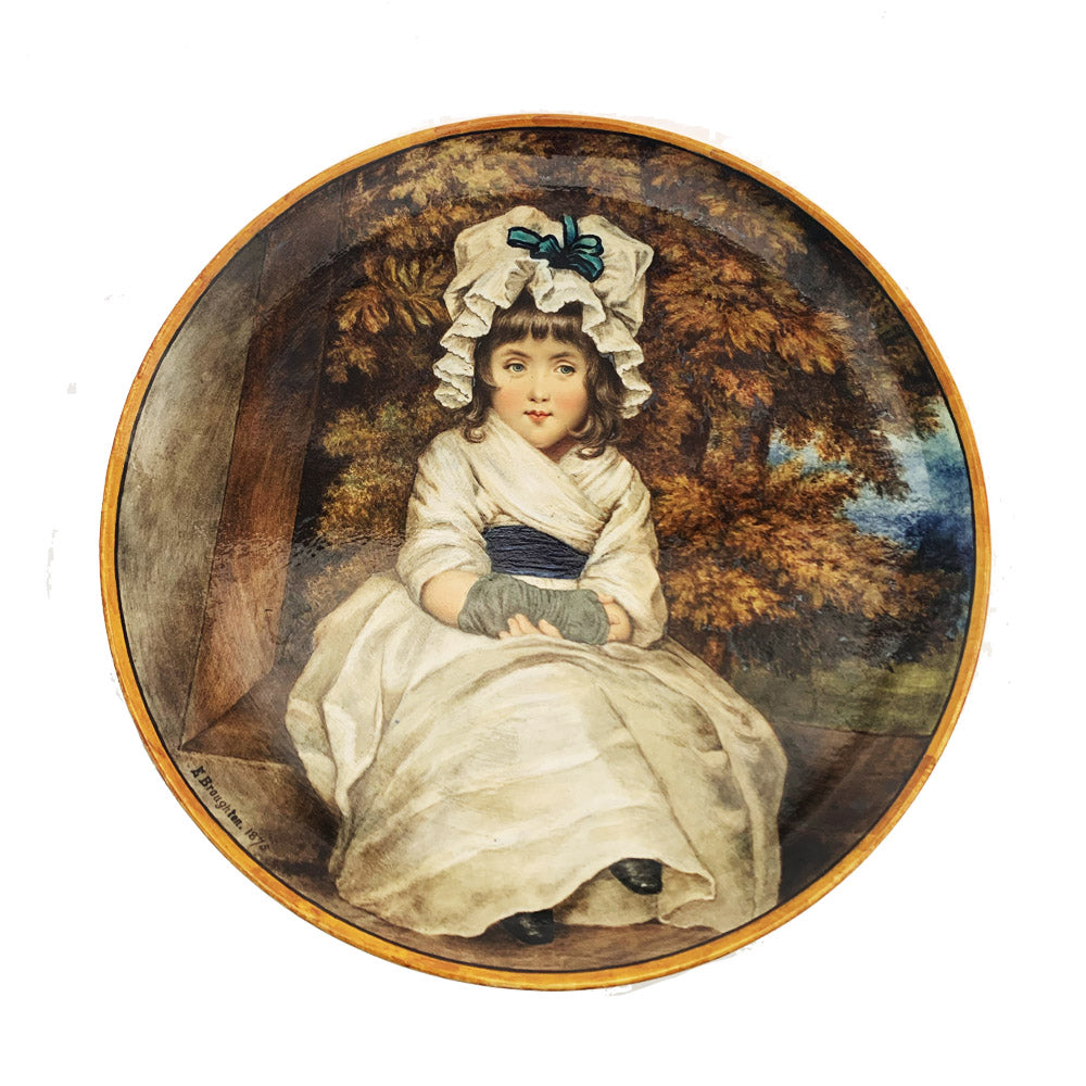Little Girl Faience Plate Minton