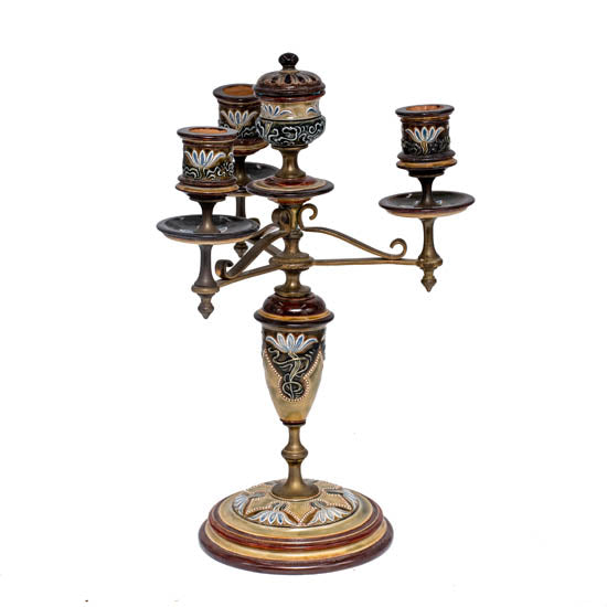 Stoneware Candelabra