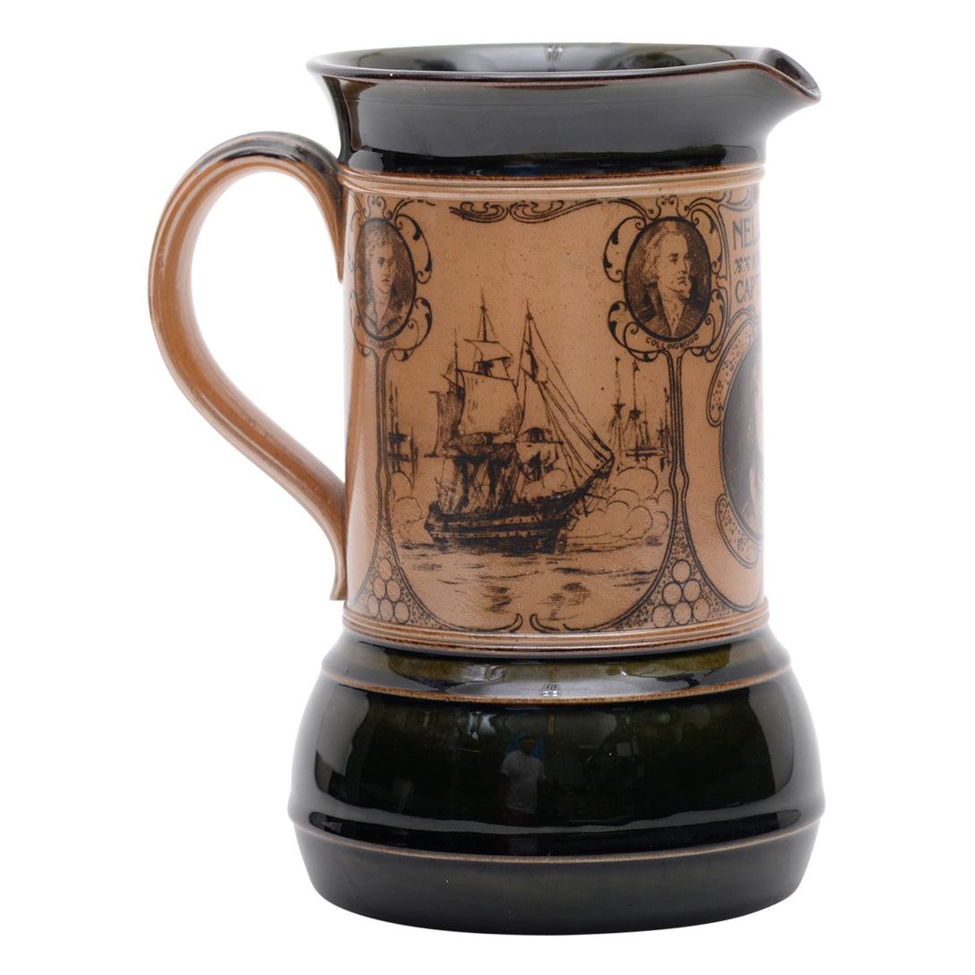 Lord Nelson &amp; Captains Commemorative Stoneware Pitcher