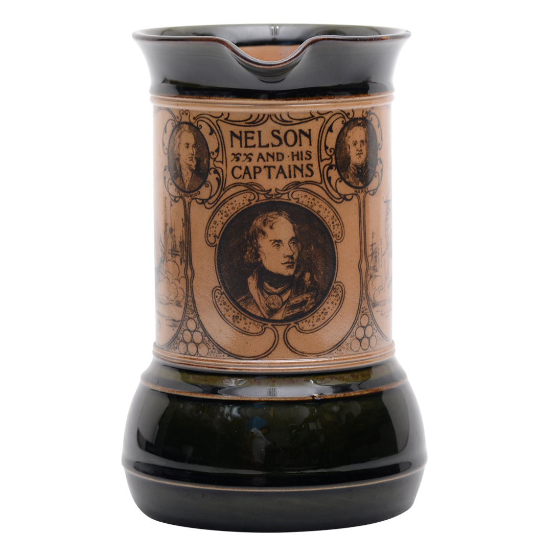 Lord Nelson &amp; Captains Commemorative Stoneware Pitcher