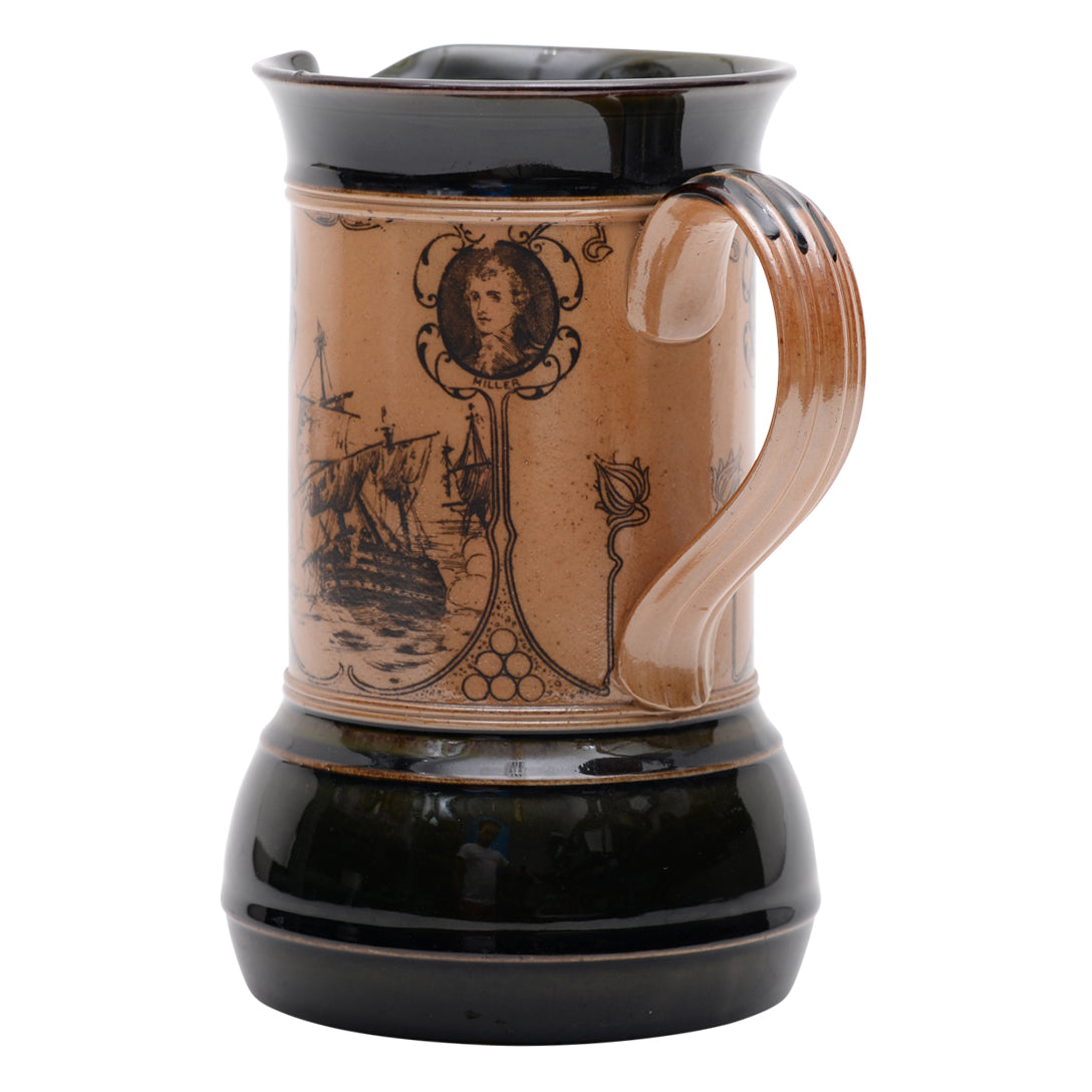 Lord Nelson &amp; Captains Commemorative Stoneware Pitcher