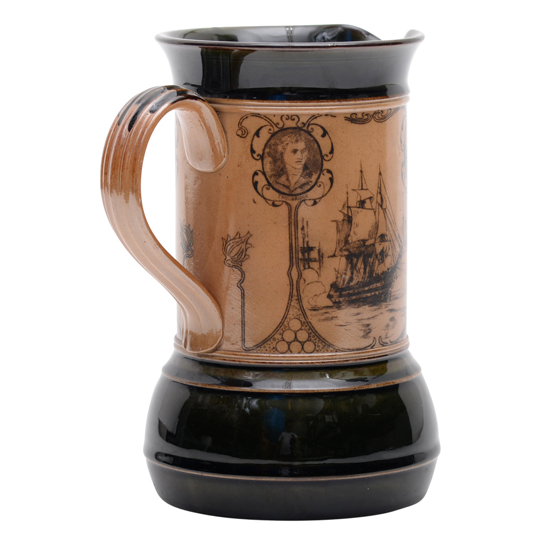 Lord Nelson &amp; Captains Commemorative Stoneware Pitcher