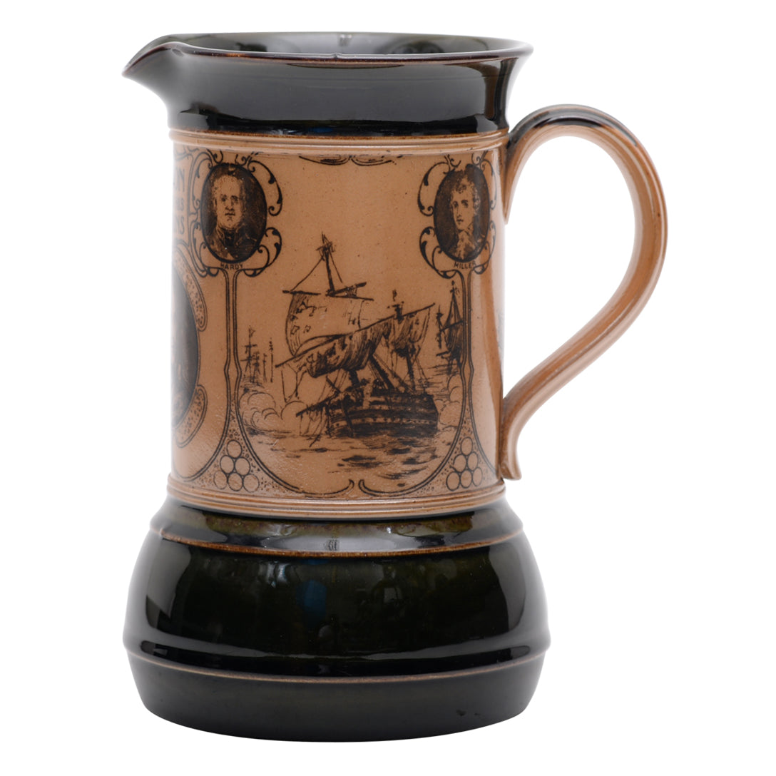 Lord Nelson &amp; Captains Commemorative Stoneware Pitcher