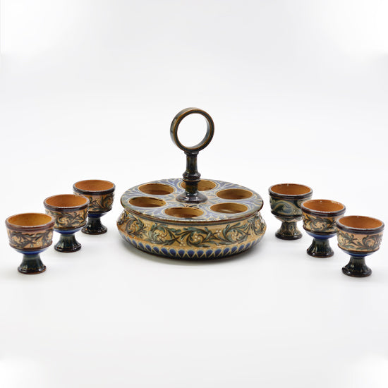 Egg Cup 6pc Set With Holder