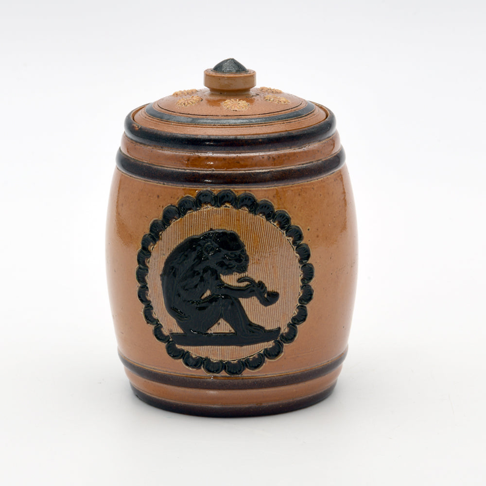 Tobacco jarmonkey with pipe