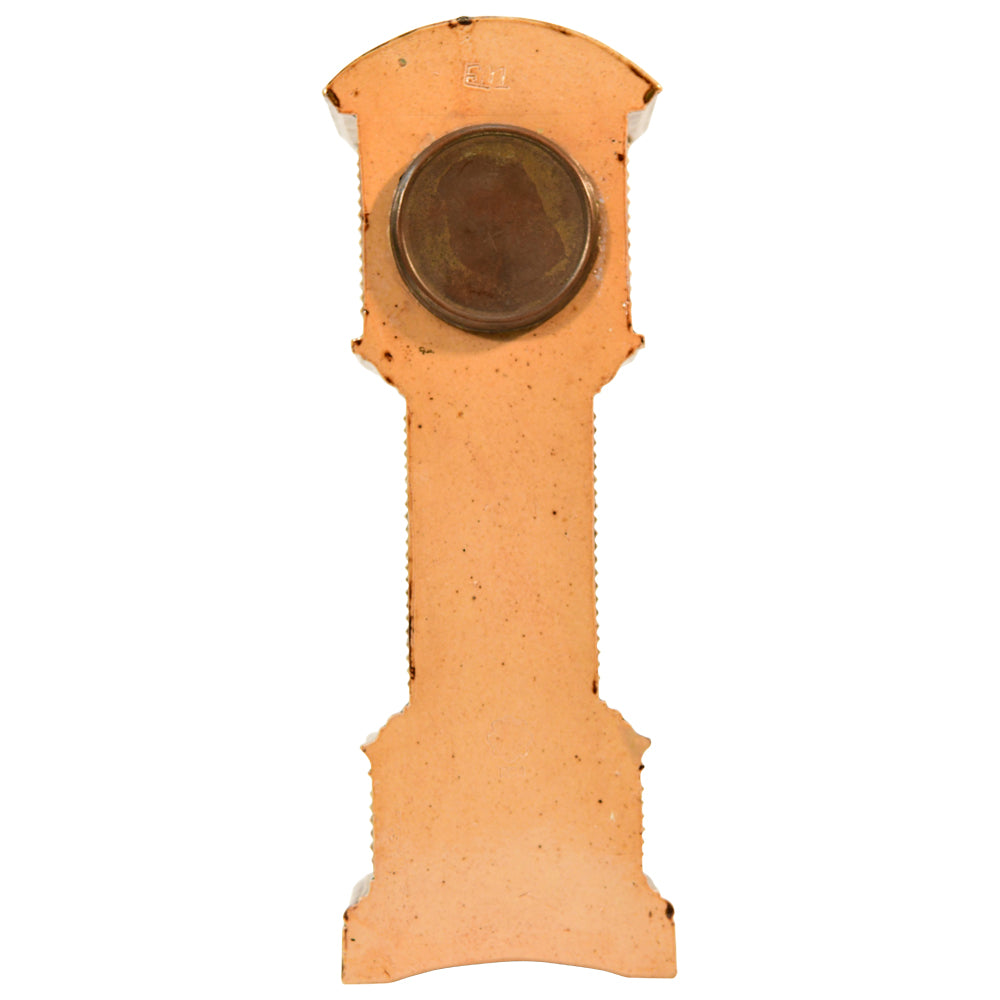 Lambeth Stoneware 12" Tall Clock Circa 1884