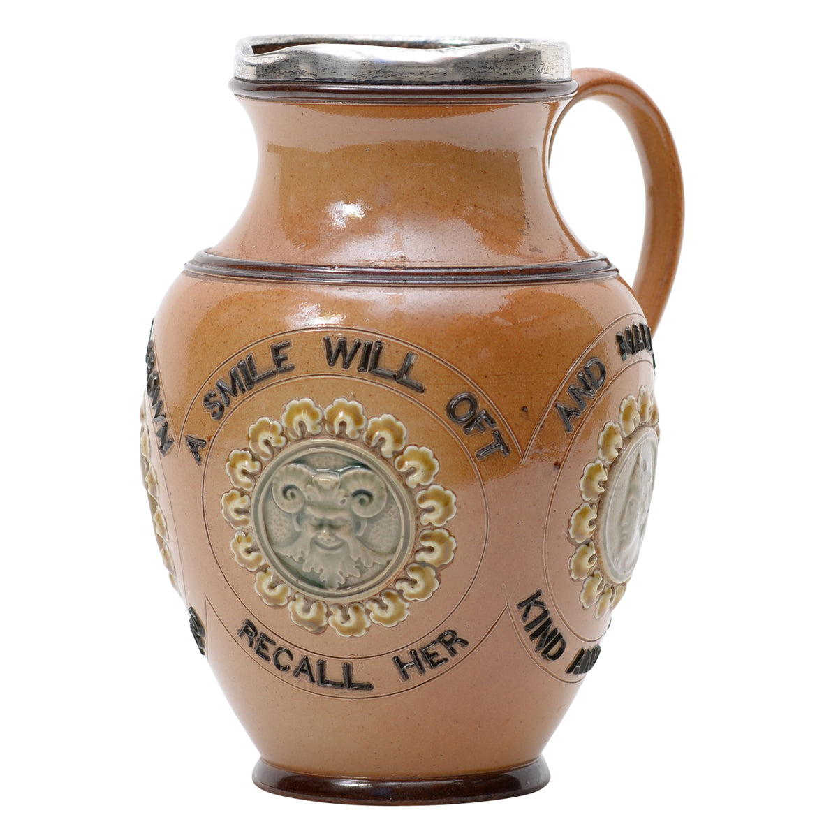 Stoneware tyg with dogs