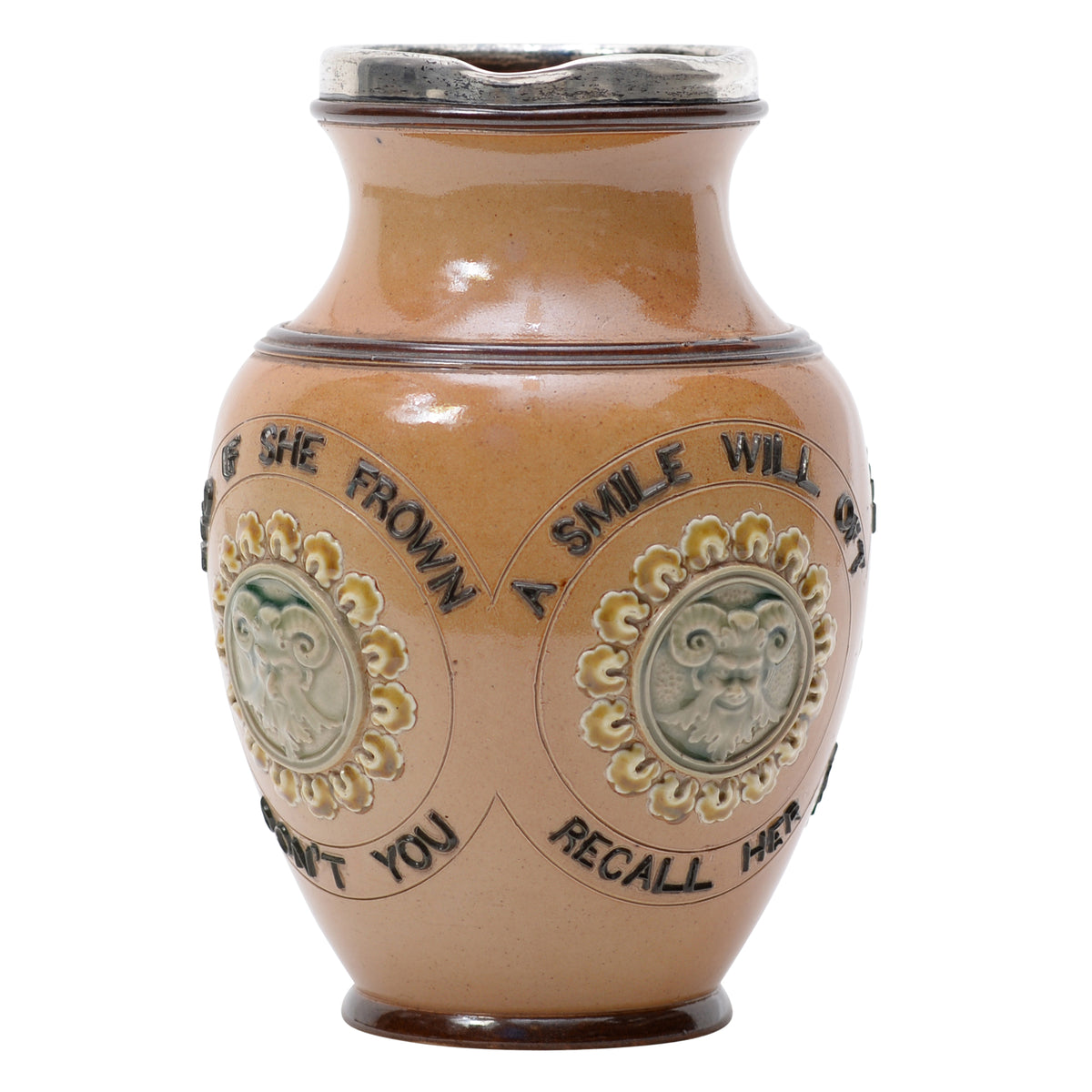 Stoneware tyg with dogs