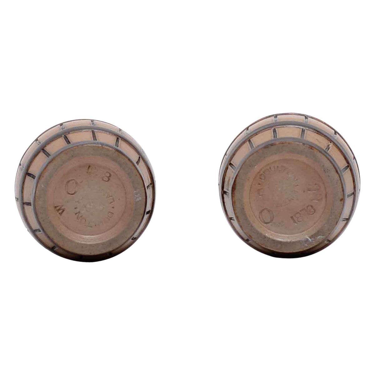 Pair of barrel salt and pepper