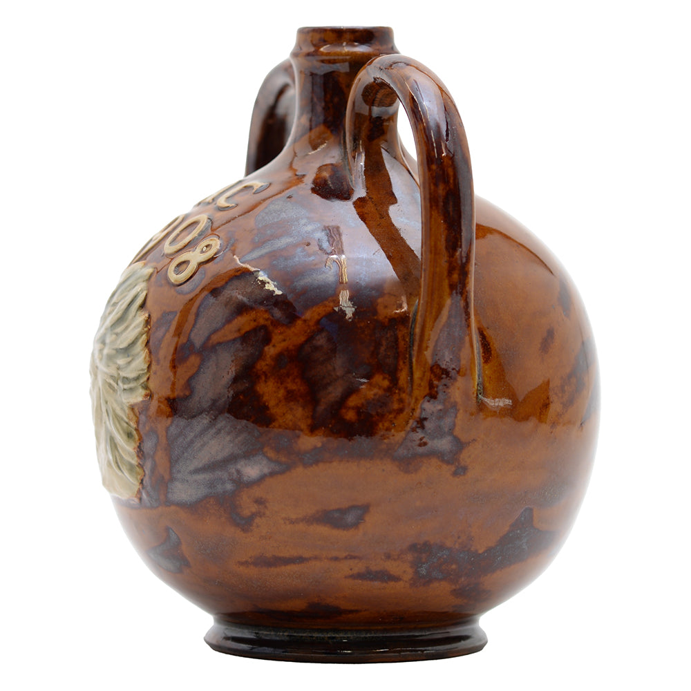 Indian Head 1908 Two Handled Whiskey Bottle