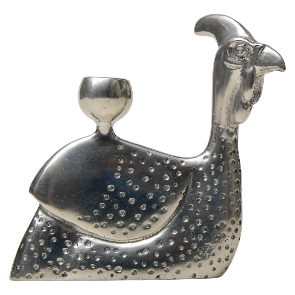 Maridadi Pewter Guinea Fowl Sculpture Small