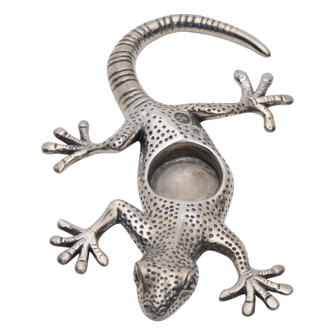 Maridadi Pewter Gecko Tea Light