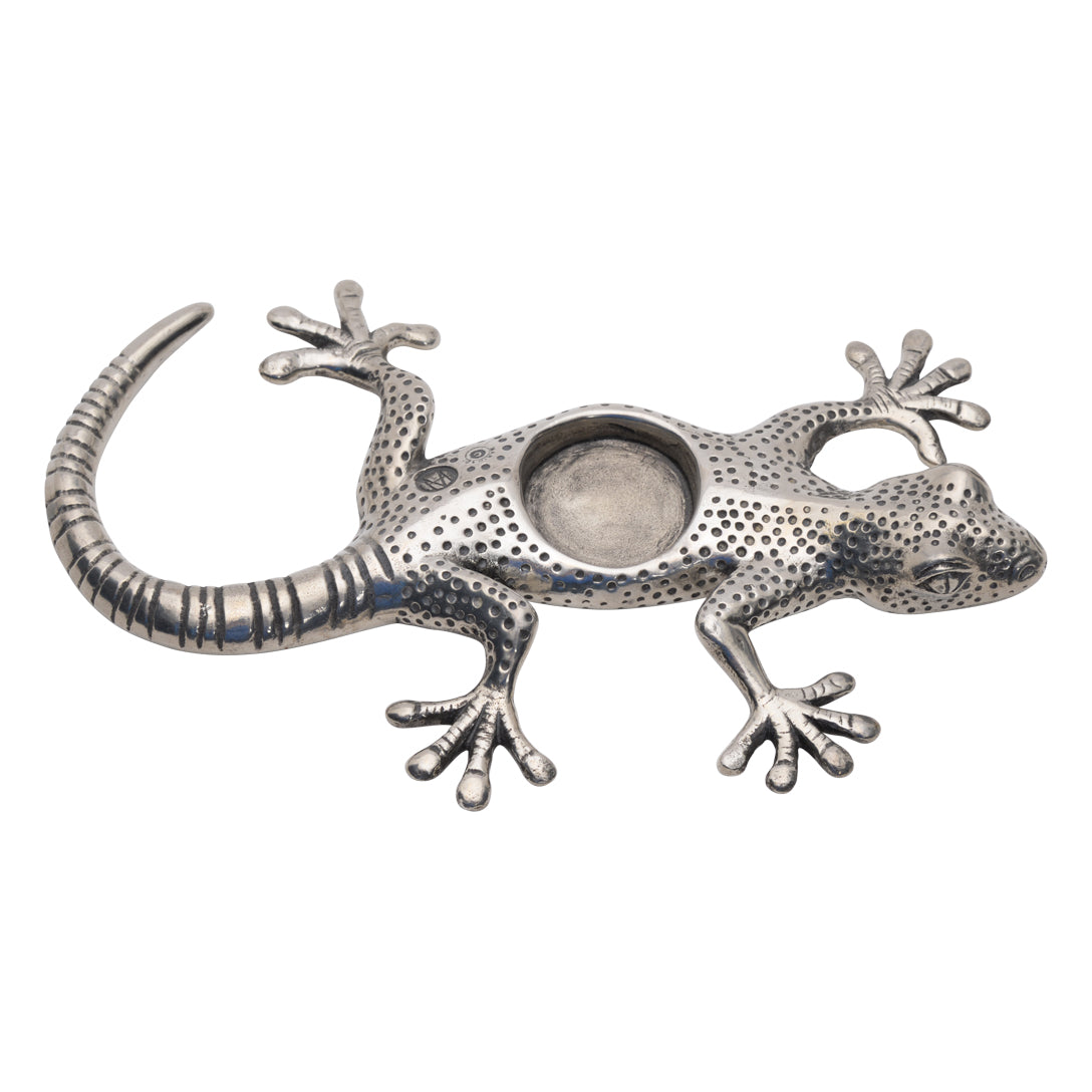 Maridadi Pewter Gecko Tea Light
