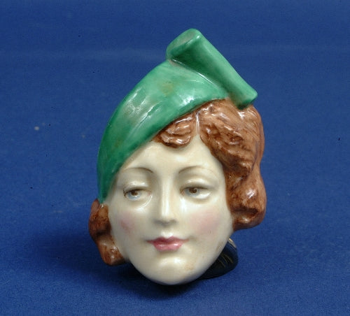 Lady in Stylish Hat Wall Mask