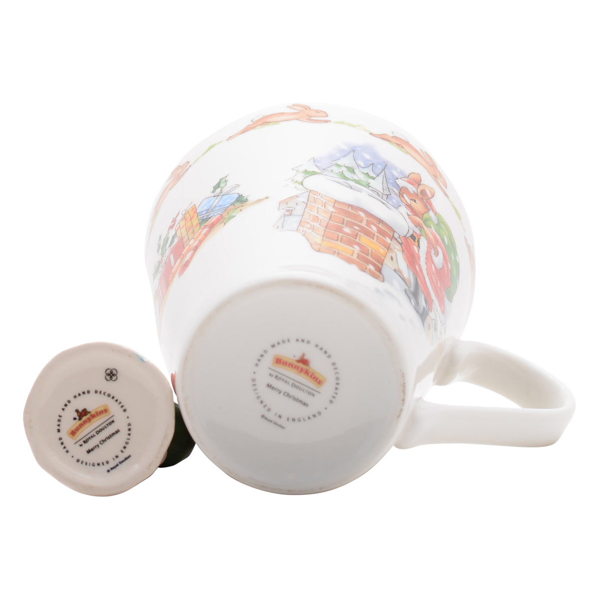 Merry Christmas bunnykin mug set