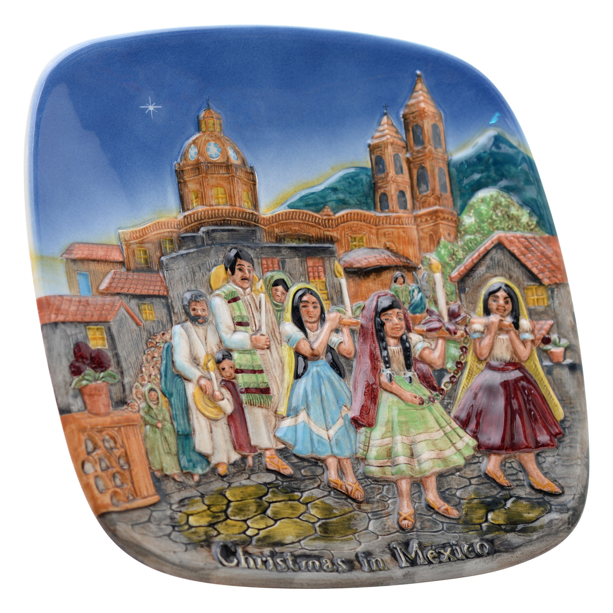 Christmas in Mexico Plate Beswick
