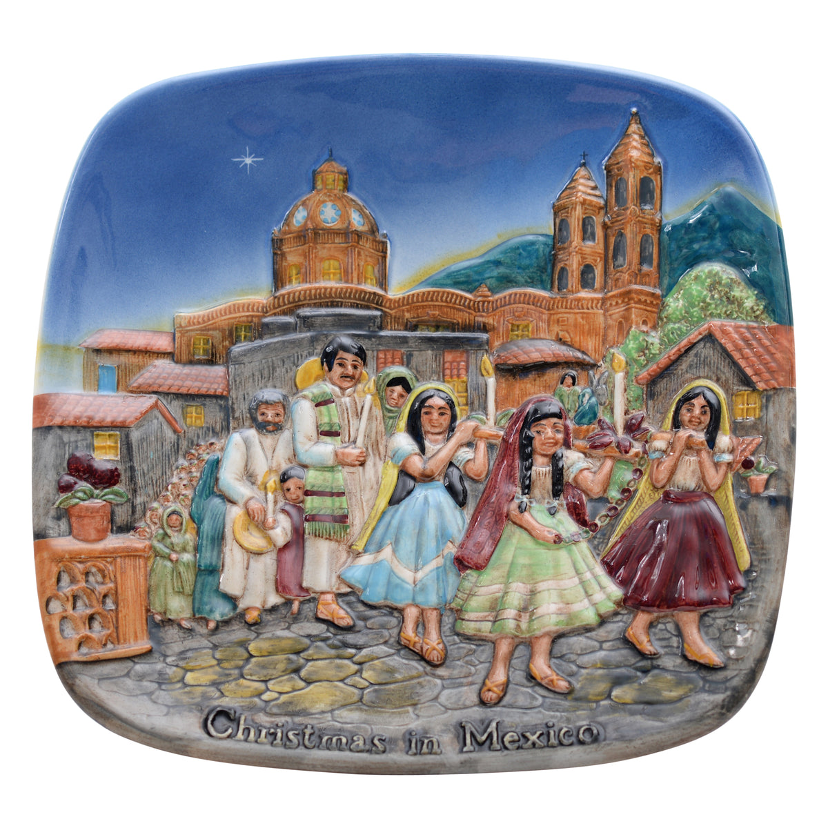 Christmas in Mexico Plate Beswick