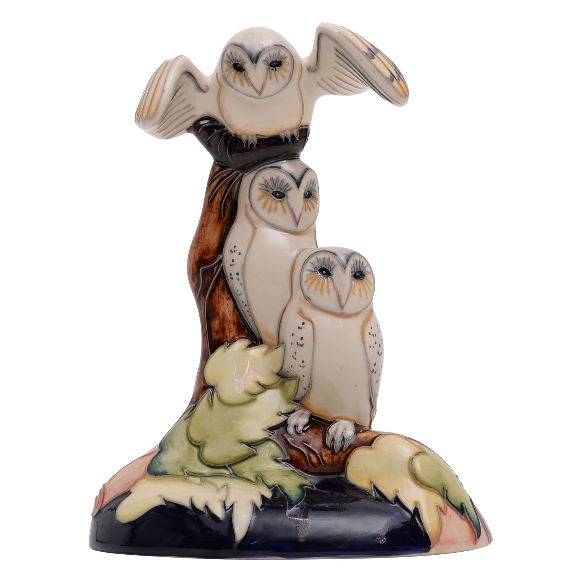 Moonlight owl sculpture as is condition