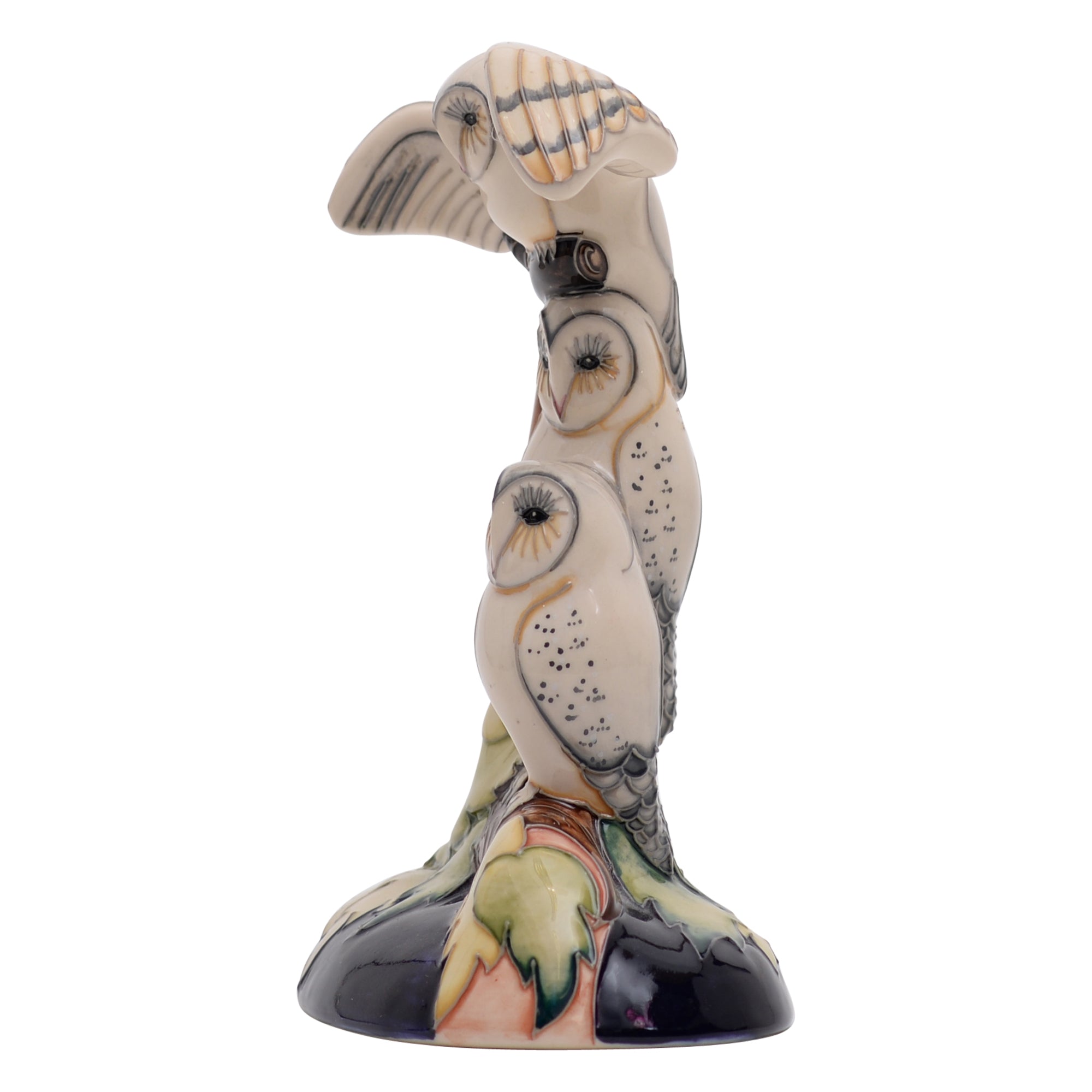 Moonlight owl sculpture as is condition