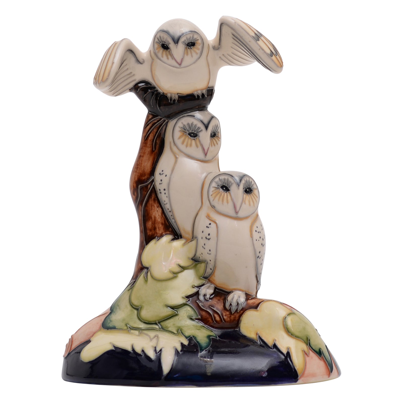 Moonlight owl sculpture