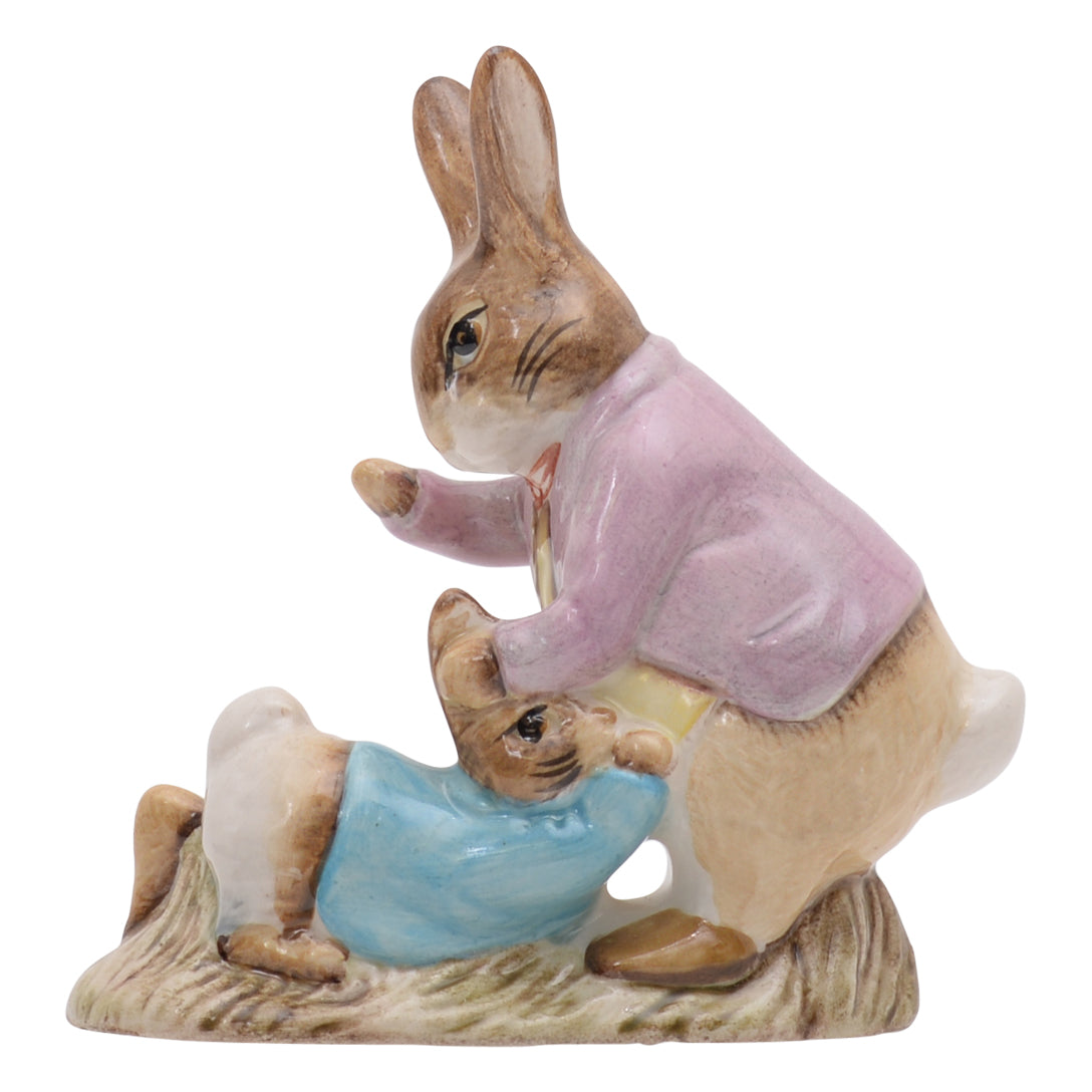 Mr. Benjamin Bunny and Peter Rabbit sculpture