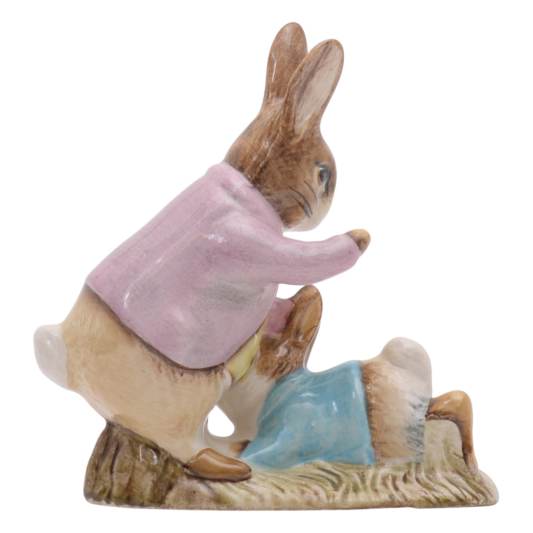 Mr. Benjamin Bunny and Peter Rabbit sculpture