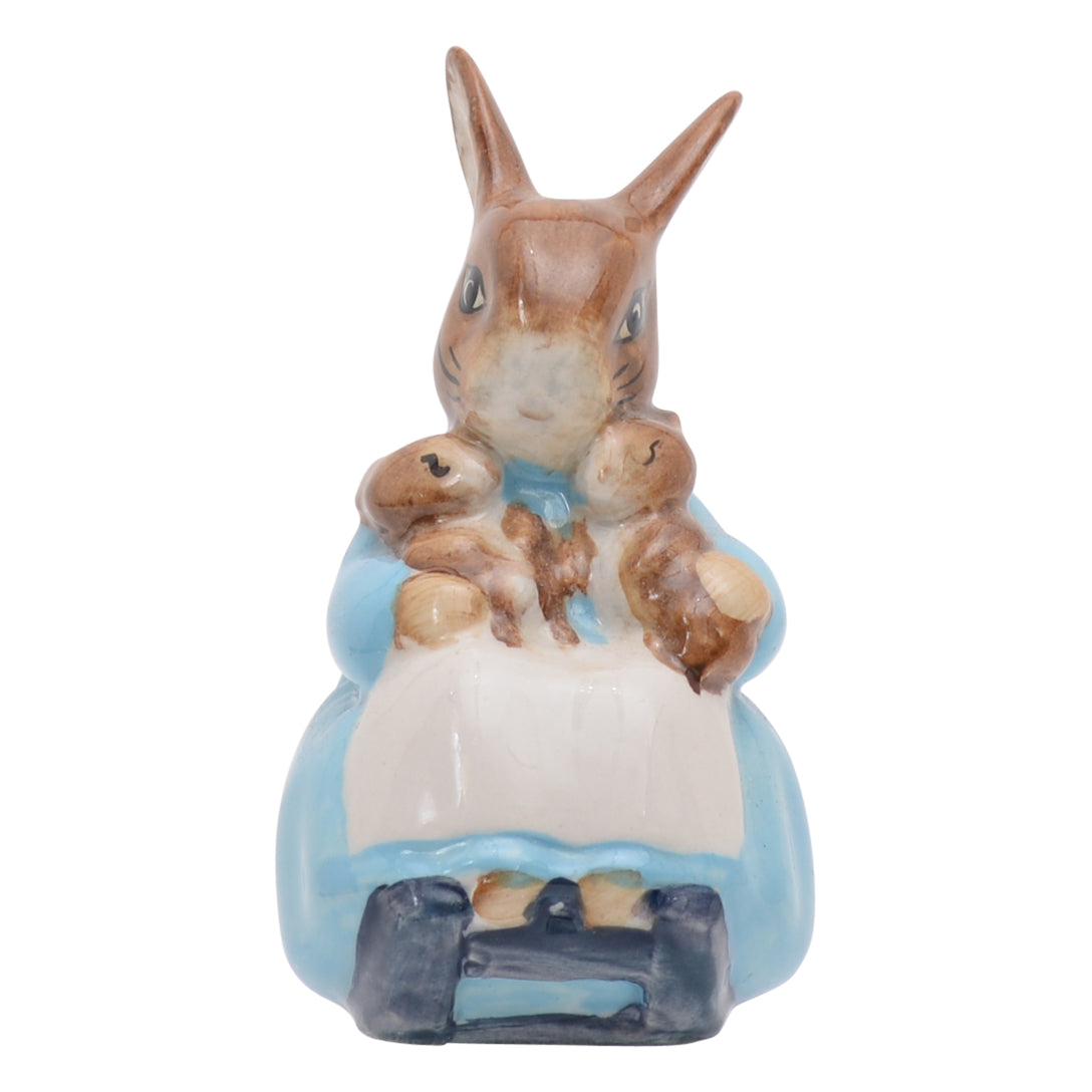 Mrs. Rabbit and Bunnies animal figurine