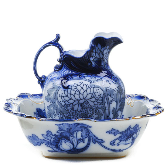 Flow Blue Jug Blue Basin