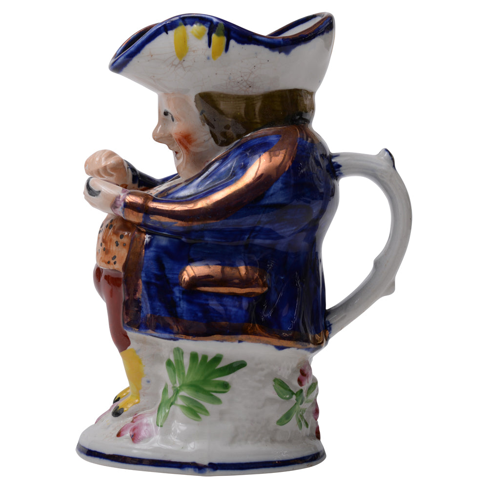 Blue Willow Toby Pitcher