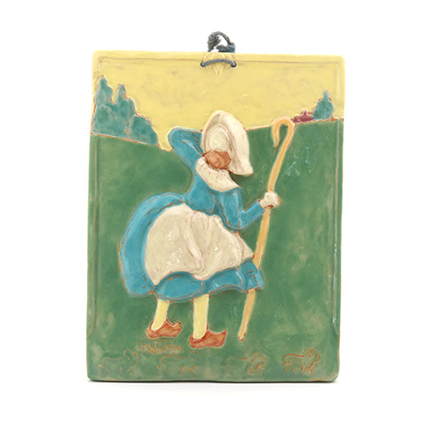 Tile -  Girl wtih Cane
