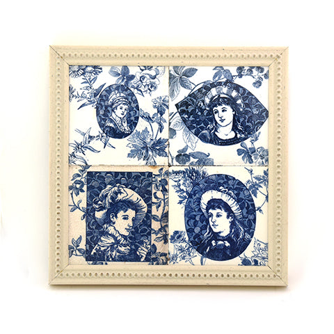 Tile Four Blue Ladies