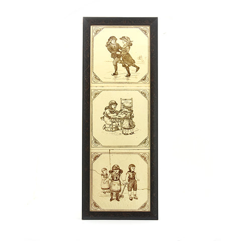 Tile Children Playing. 
