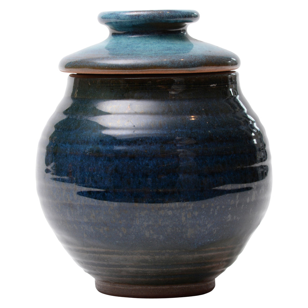 Vase Lidded Harding Black