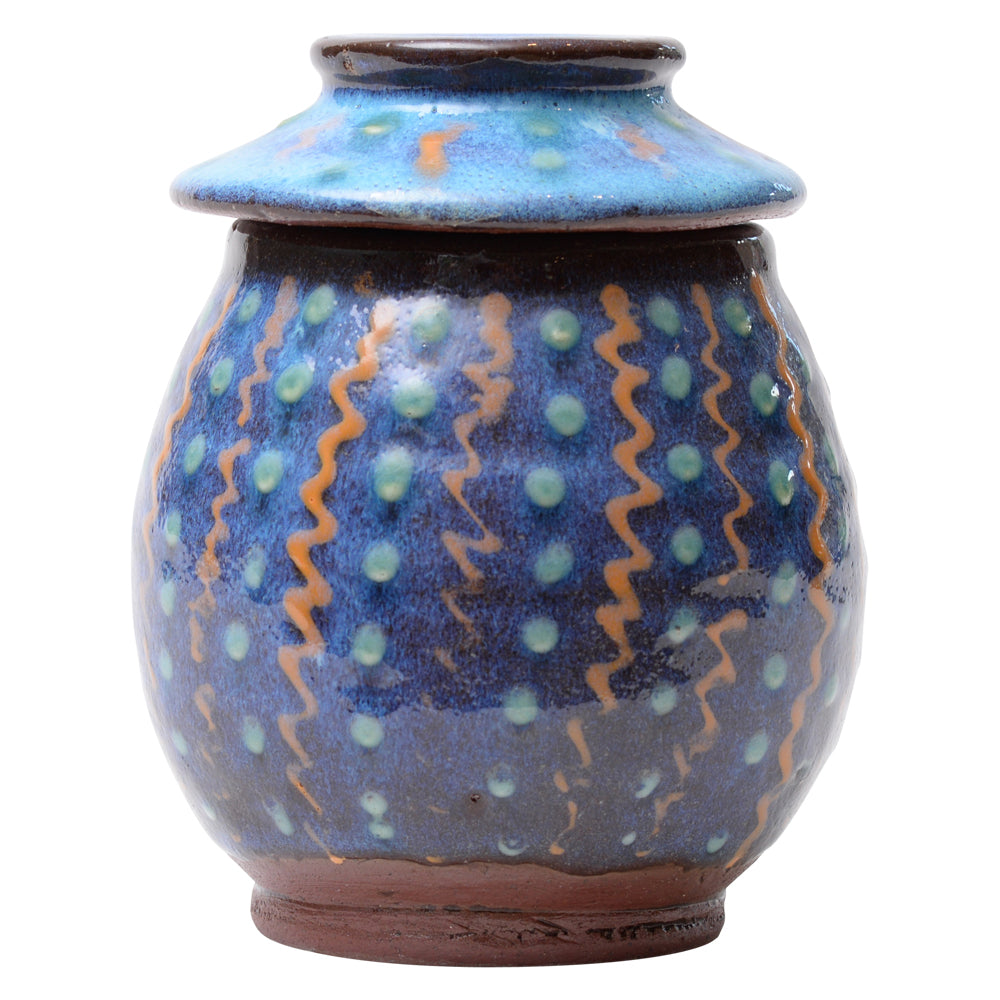 Vase Lidded Harding Black
