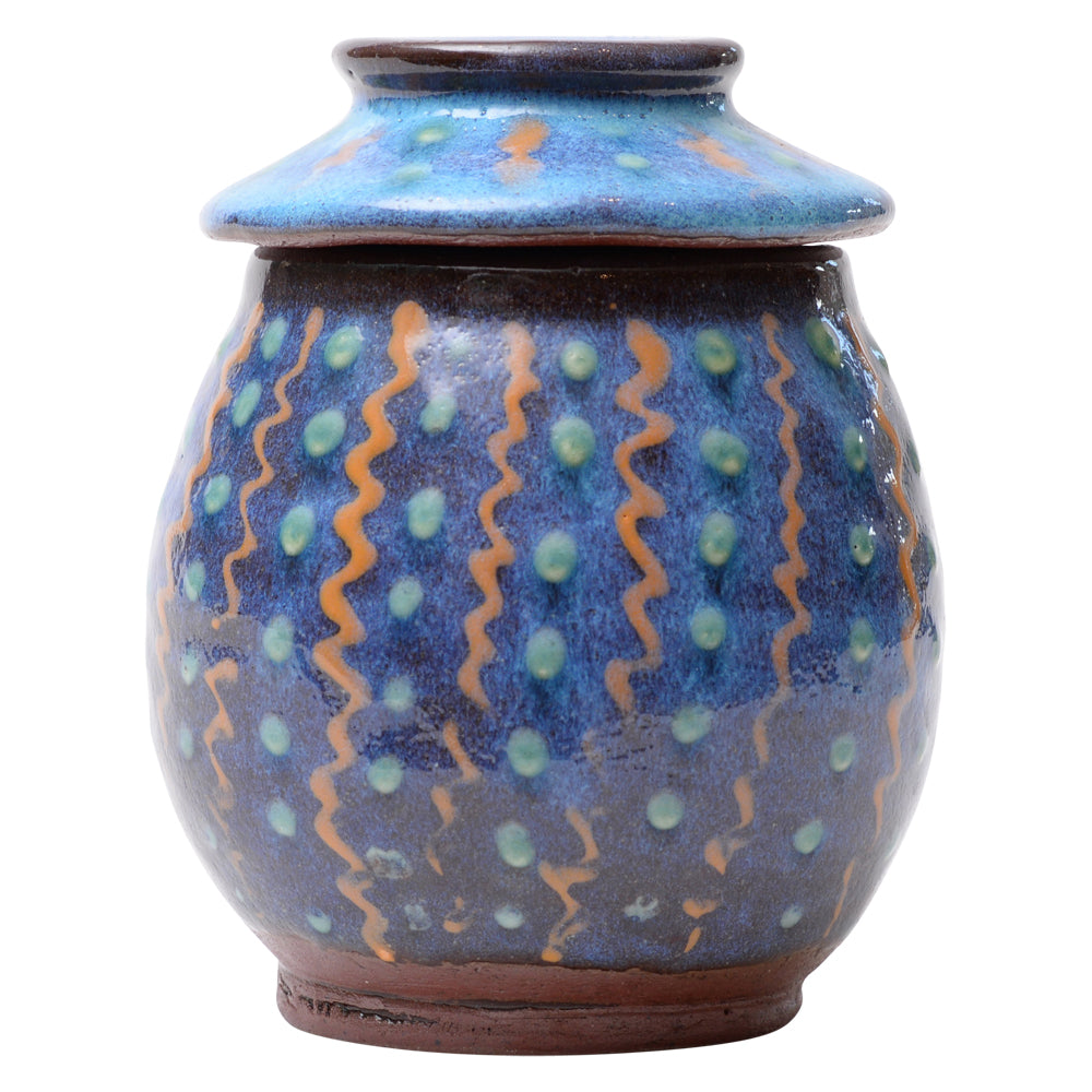 Vase Lidded Harding Black
