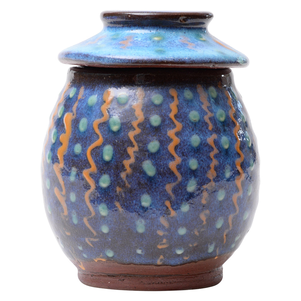 Vase Lidded Harding Black