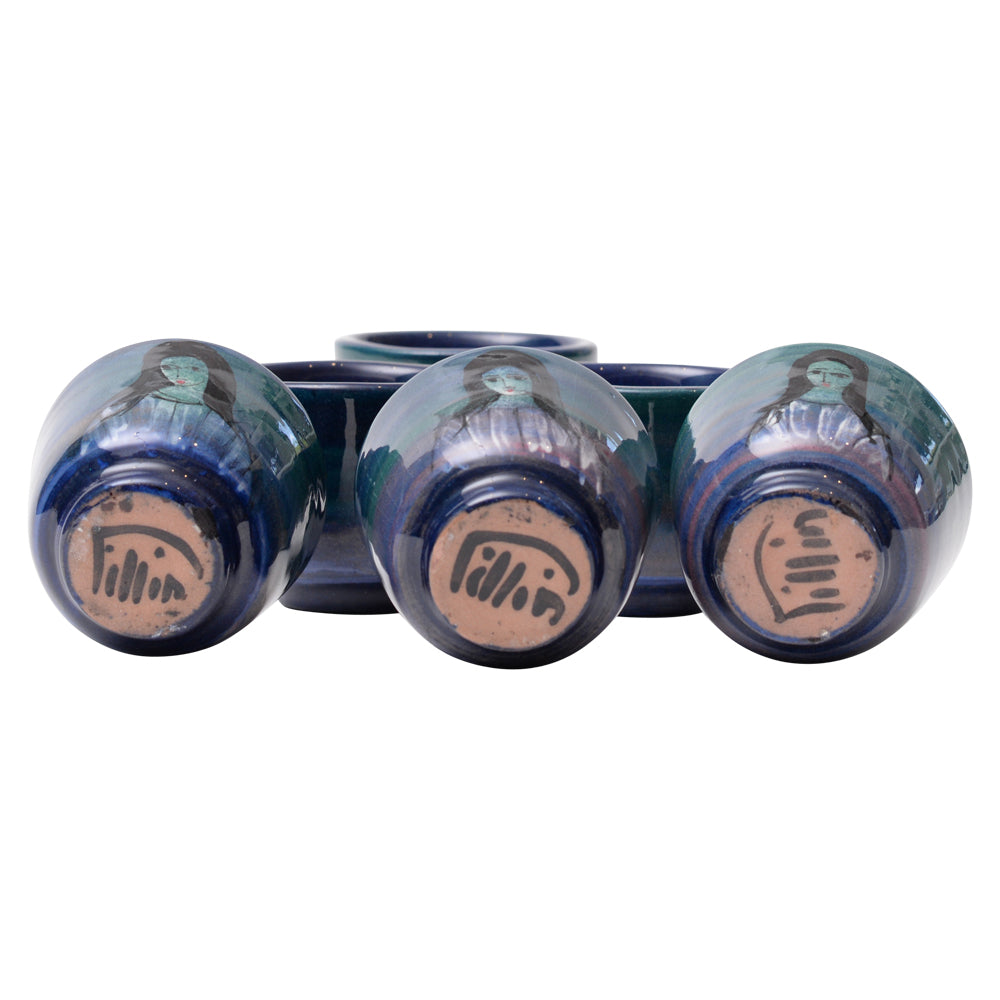 Sake Set Of 6  By Pillin